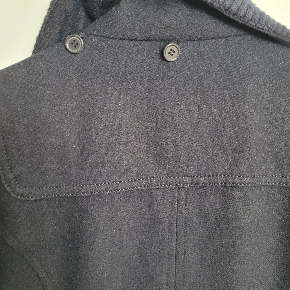 Vintage dELiA*s Women's Navy Blue Toggle Pea Coat M Wool Blend Jacket Y2K Preppy - Picture 13 of 13